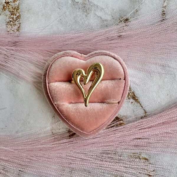 Anello cuore vuoto