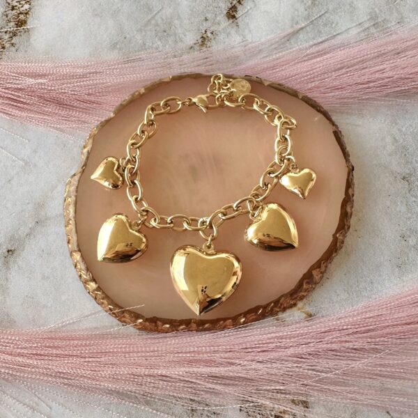Bracciale cuori sonaglio
